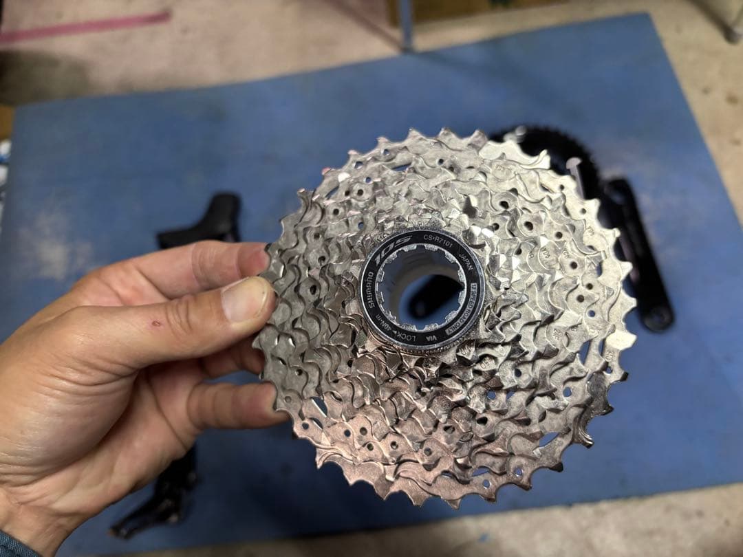 シマノ 105 Di2 12速 油圧ディスク グループセット 中古 作動確認済み