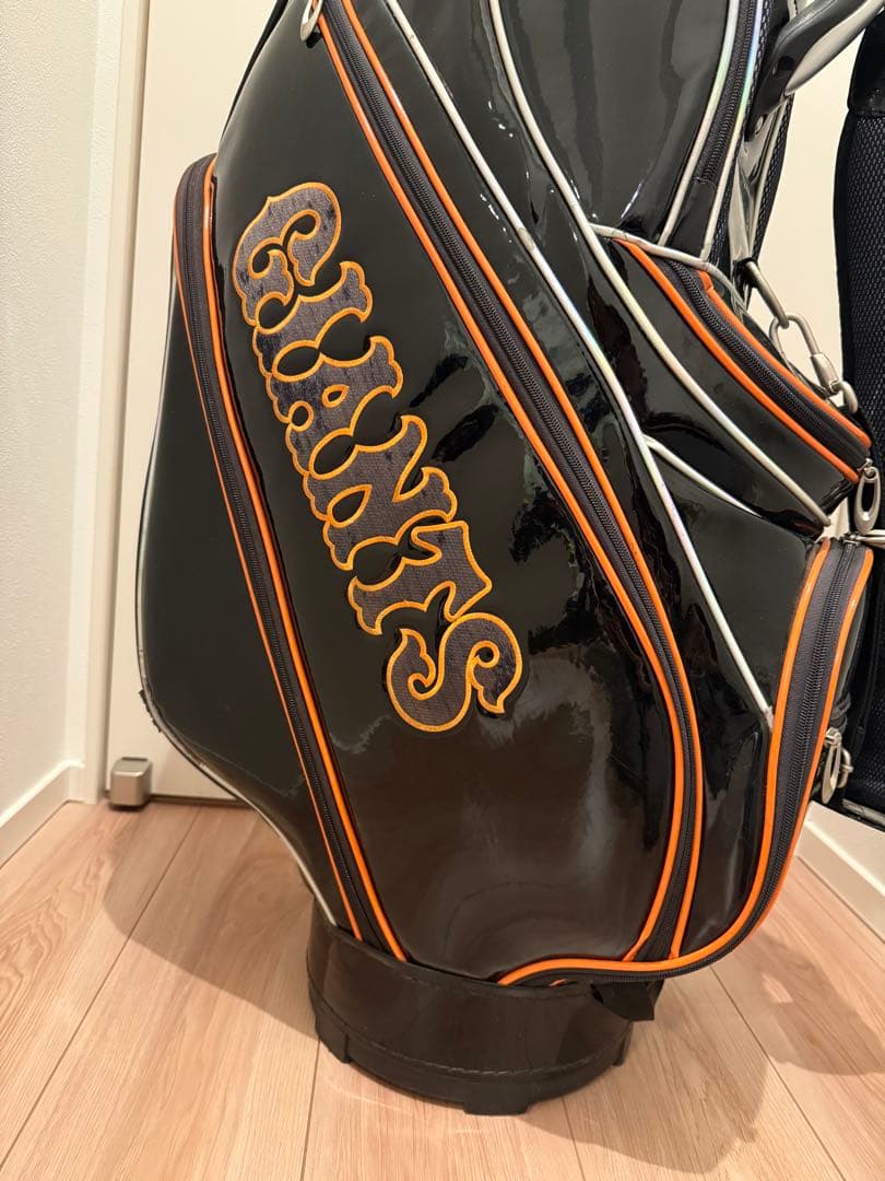 【希少・入手困難】 レザックス ジャイアンツ ゴルフ キャディバッグ エナメル