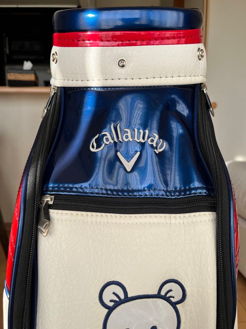 希少　良品キャロウェイ ベア カート型キャディバッグ 星柄 限定モデル レザー調