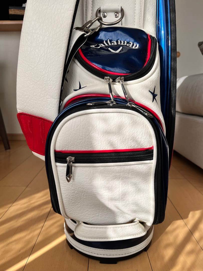 希少　良品キャロウェイ ベア カート型キャディバッグ 星柄 限定モデル レザー調