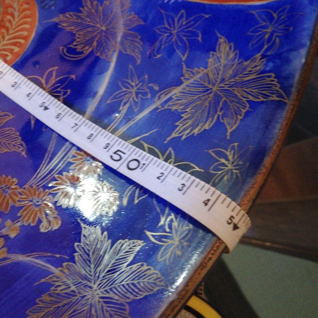 極美品明治時代初期～大正時代末期頃時代伊万里焼特大５５センチ鹿絵図大皿当時物