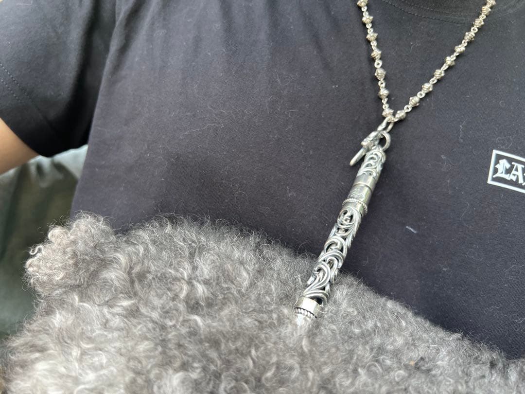 S925刻印有：重厚シルバーペンダントとしても使えるペン　SZB006