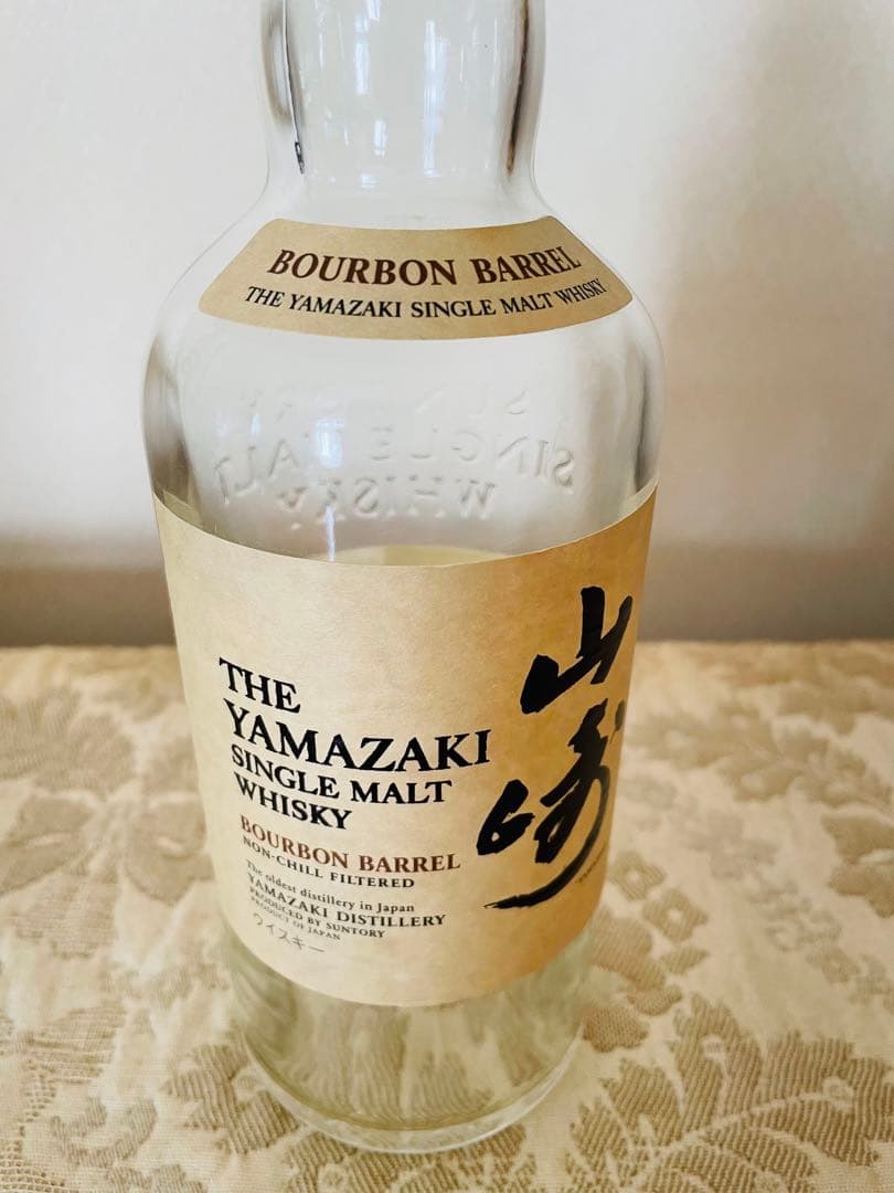 山崎バーボンバレル空き瓶　箱なし