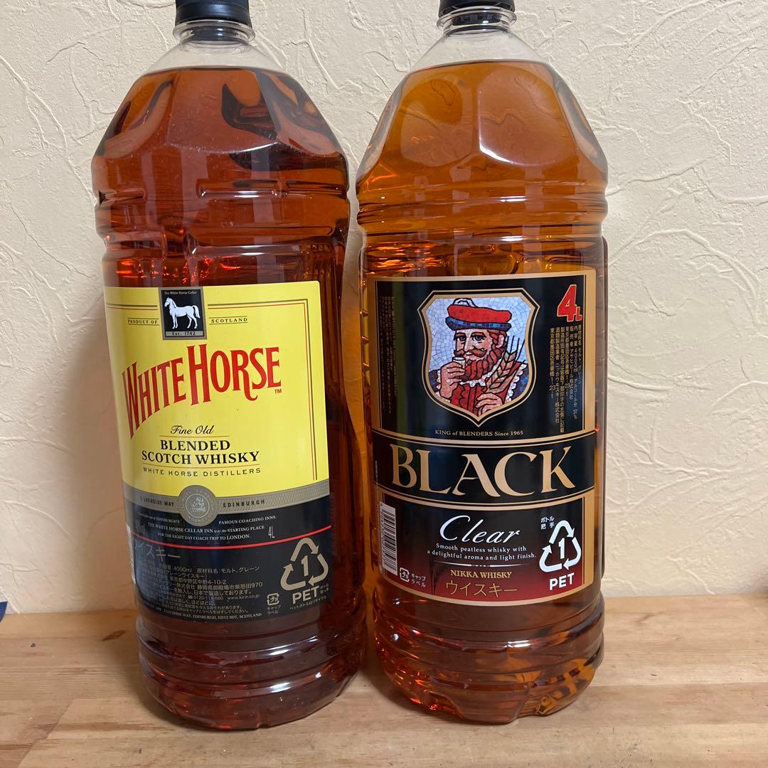 ホワイトホース & ブラッククリア ウイスキー 4L セット