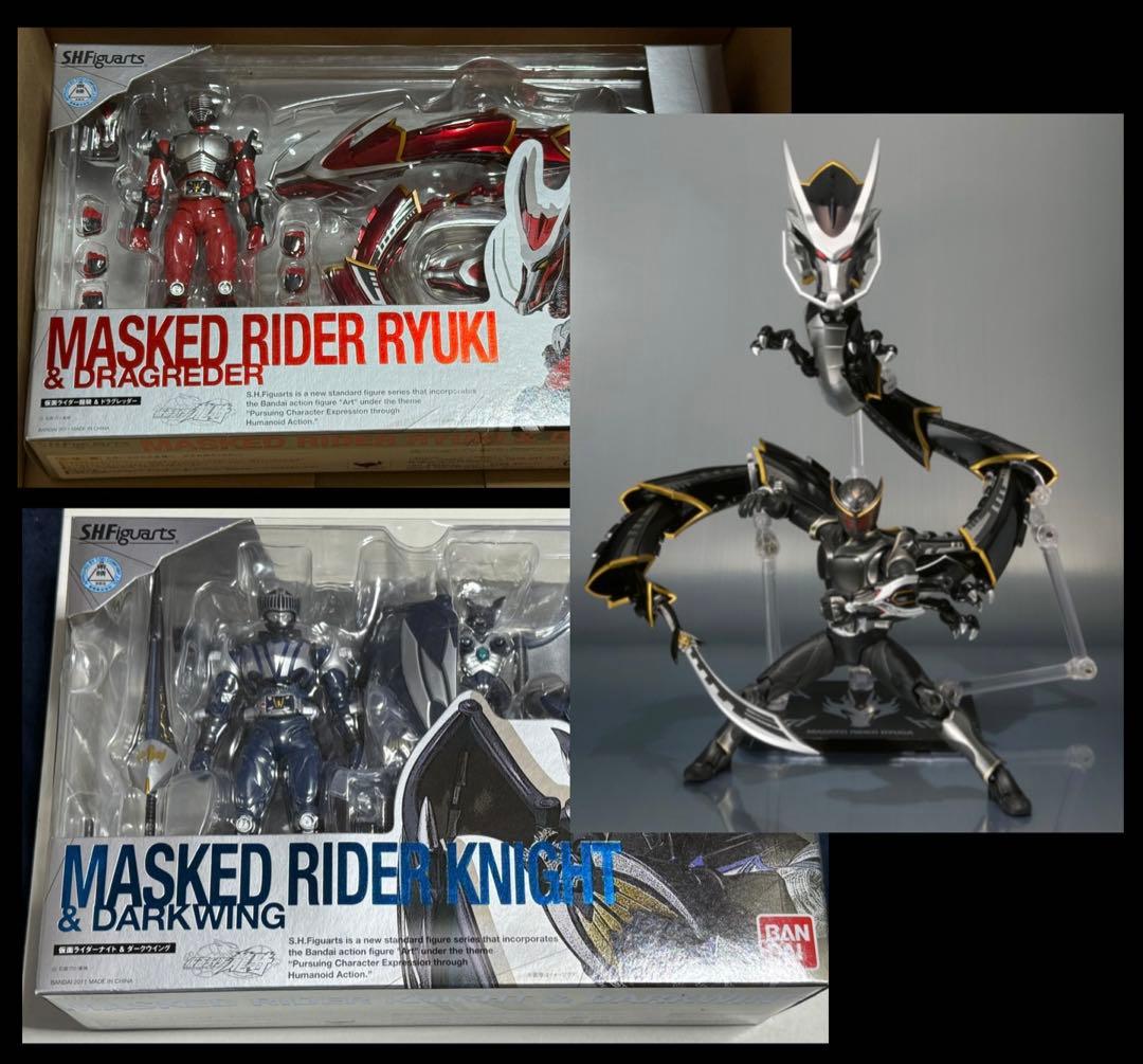 【新品3品セット】仮面ライダー龍騎 ナイト リュウガ フィギュアーツ