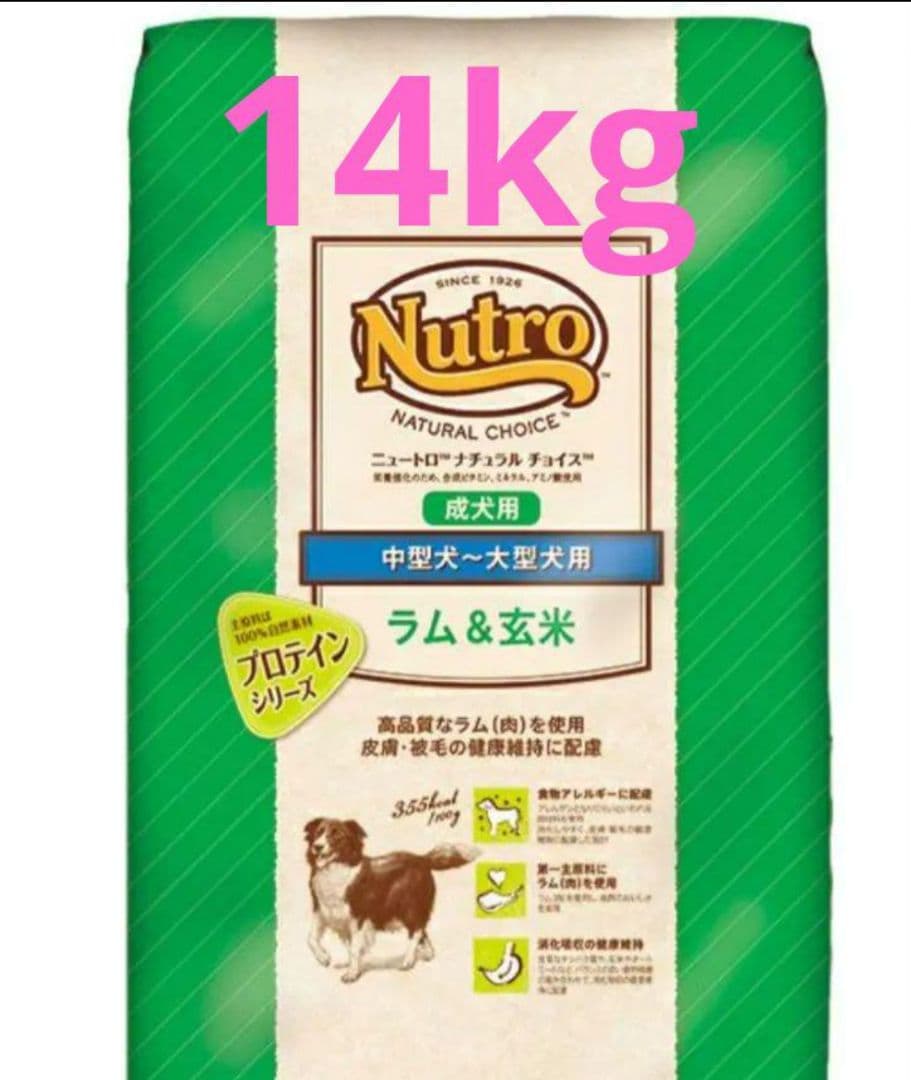 ニュートロ　ナチュラルチョイス　ラム&玄米 中型犬~大型犬用 成犬用 14kg