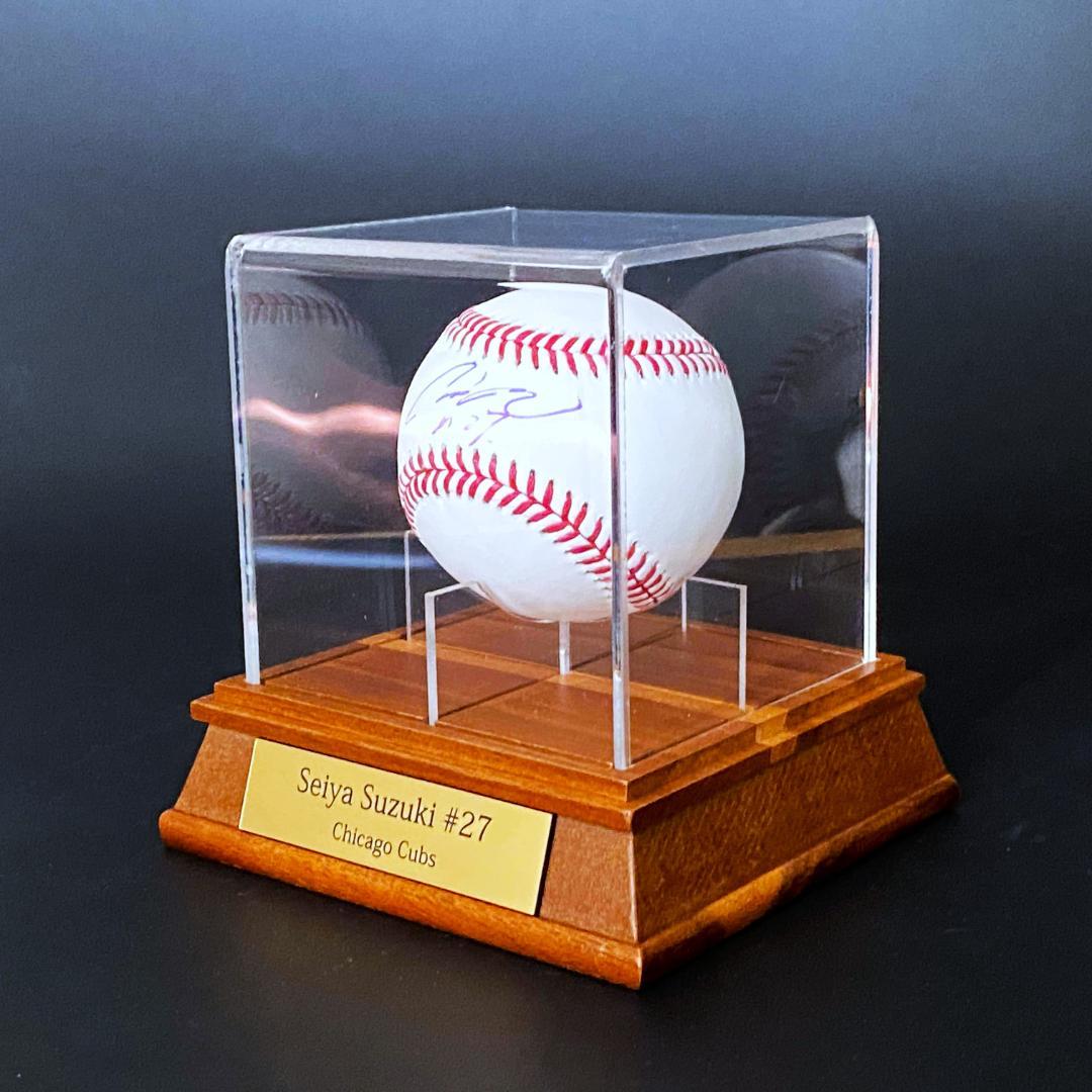 【貴重】鈴木誠也★MLBシカゴ・カブス★直筆サインベースボール★写真付き