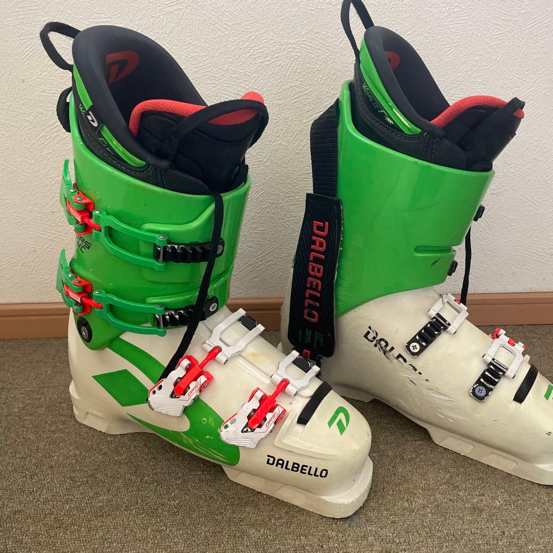 DALBELLO スキー ブーツ ホワイト/グリーン/レッド27.5センチ