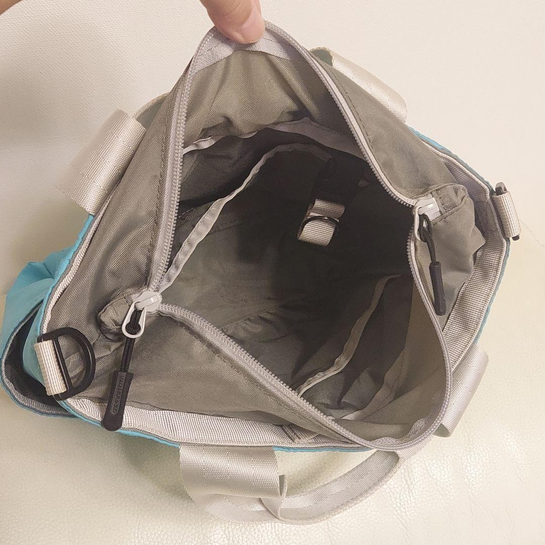 美品〈BRIEFING〉カートバッグ ブリーフィング ラウンドバッグ アクア