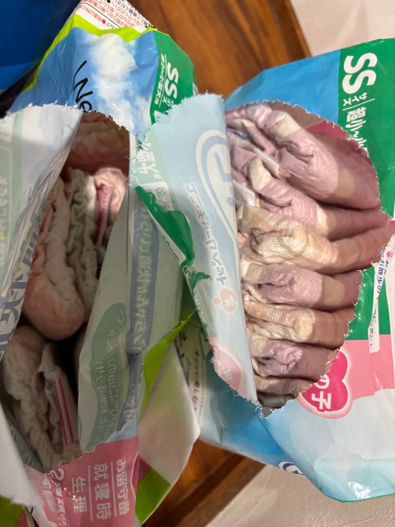 【新品開封済あり】ユニチャーム マナーおむつ マナーウェアSSサイズ 265枚入