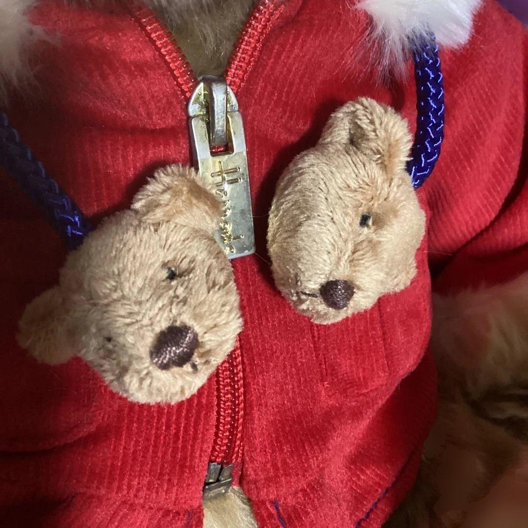 ❤️SALE❤️ハロッズ　テディベア ❤️2007 フードジャケットぬいぐるみ美品