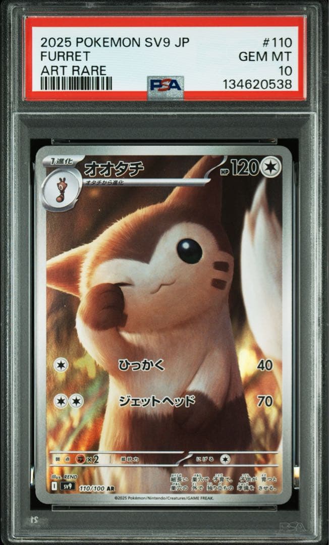 【PSA10】ポケモンカード オオタチ AR sv9 バトルパートナーズ