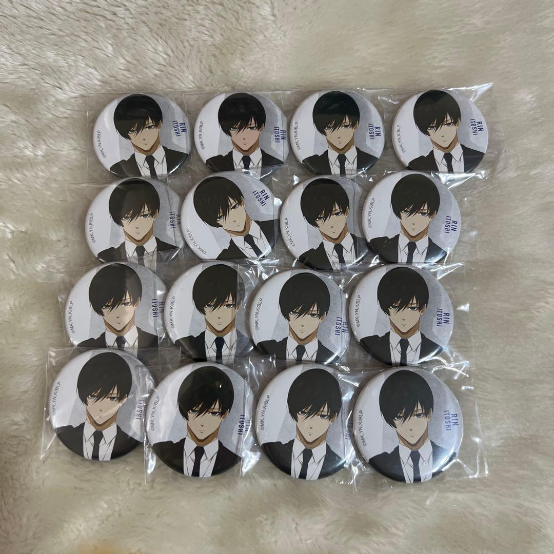 ブルーロック 糸師凛 ベースヤード缶バッジ 16個