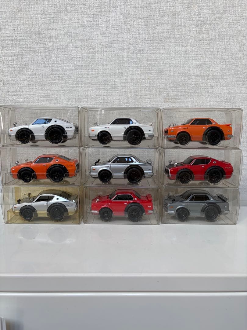 ミニカー スカイライン プルバックカー 9台セット