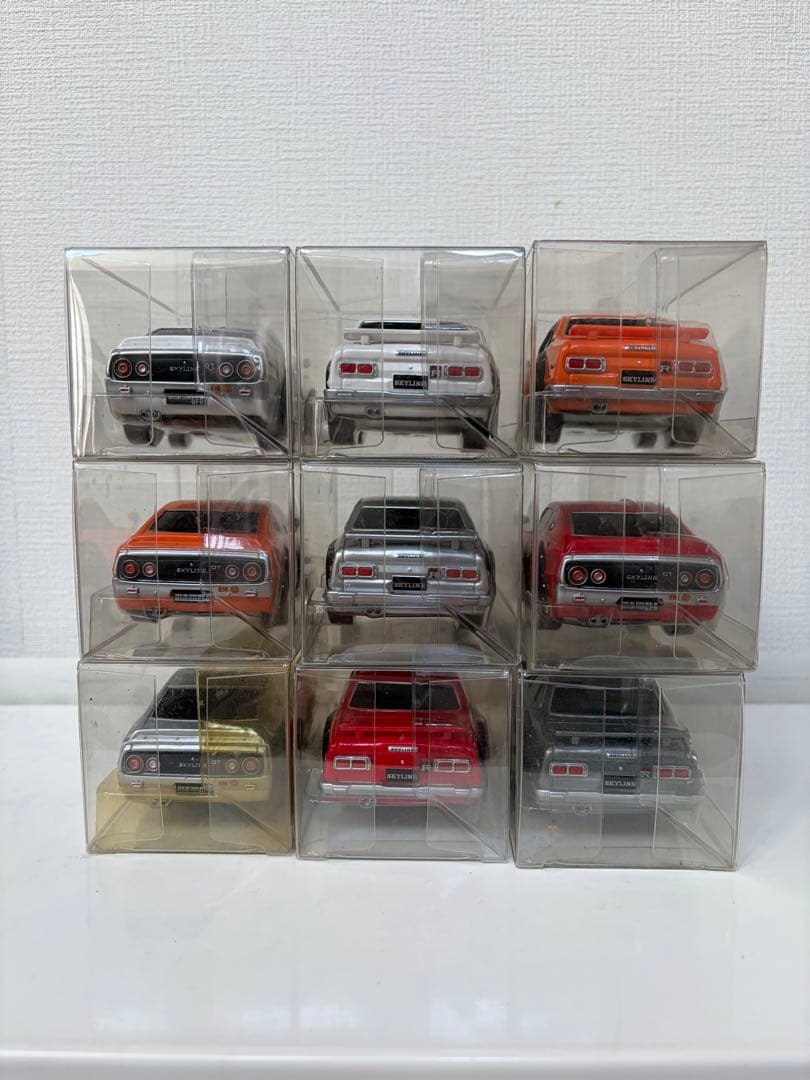 ミニカー スカイライン プルバックカー 9台セット