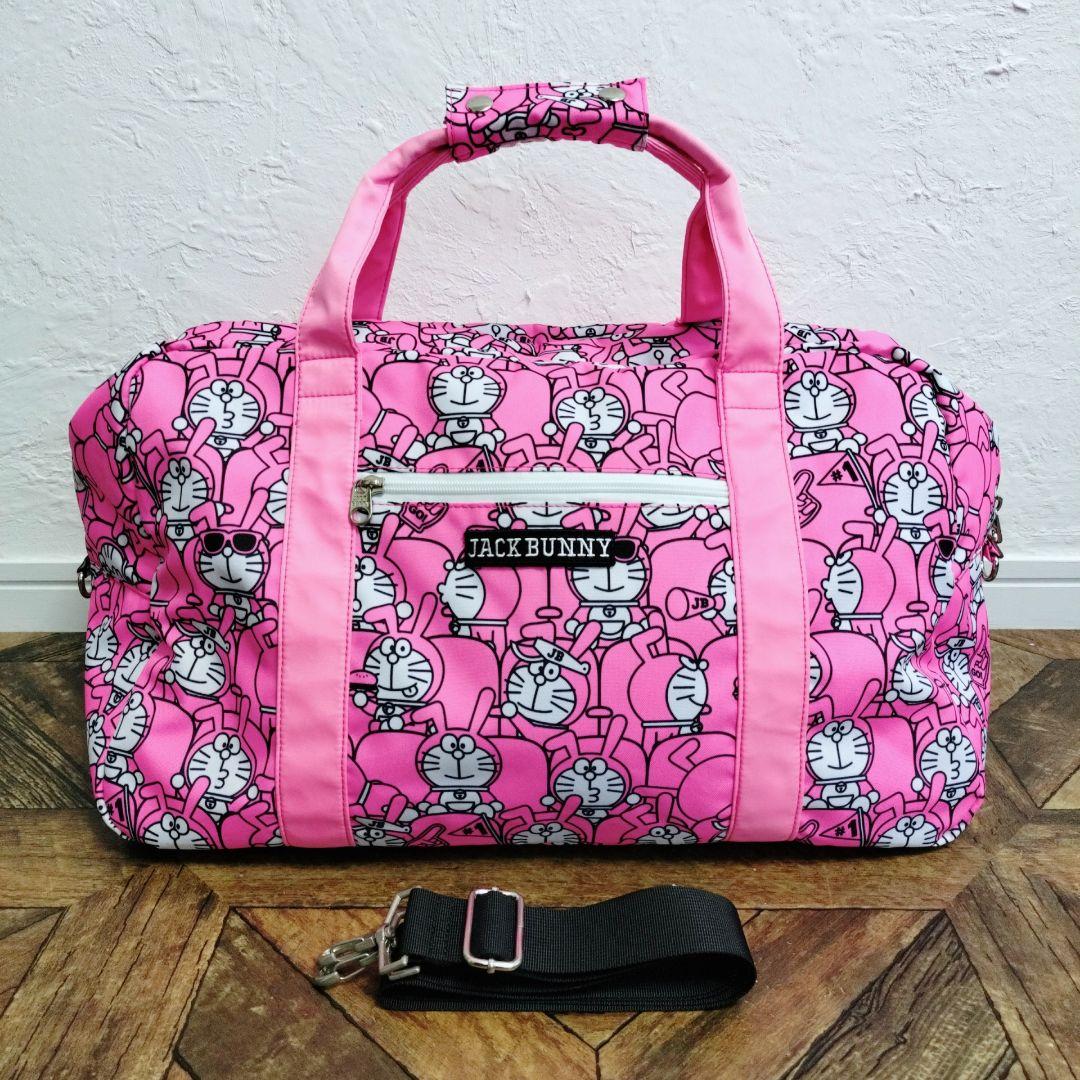 JACK BUNNY ジャックバニー×ドラえもん ボストンバッグ ピンク
