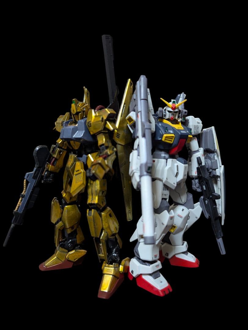 ​【完成品/2体セット】HG 1/144 ガンダムMk-II & 百式 全塗装