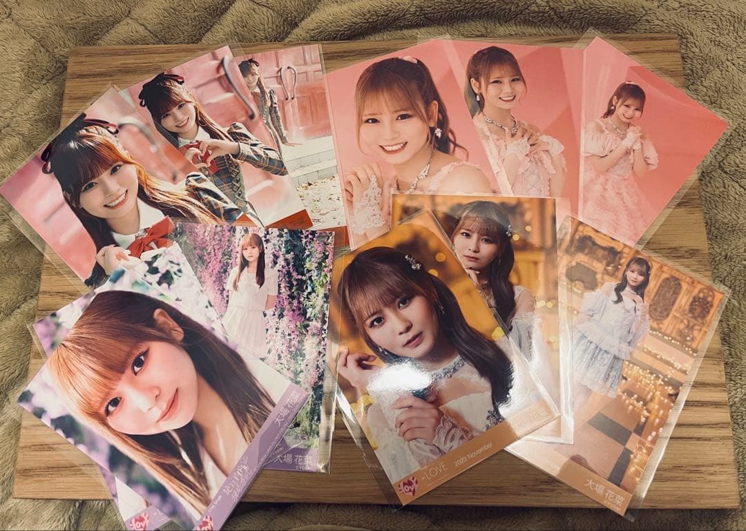 イコラブ 大葉花菜 まとめ売り 生写真 直筆 ぬいぐるみ