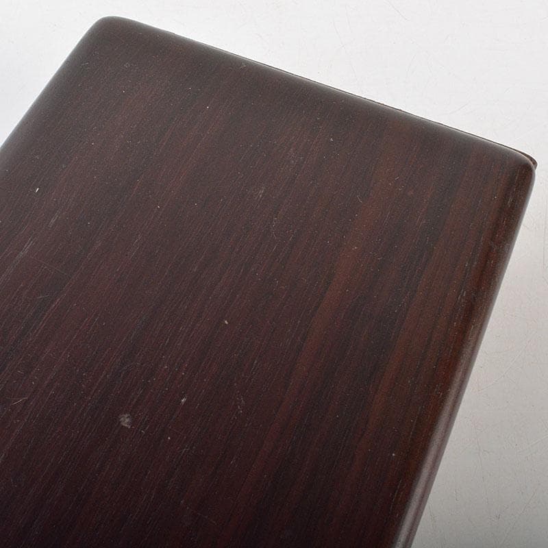 中国　書道具　端渓硯　唐木箱付　V　R7277