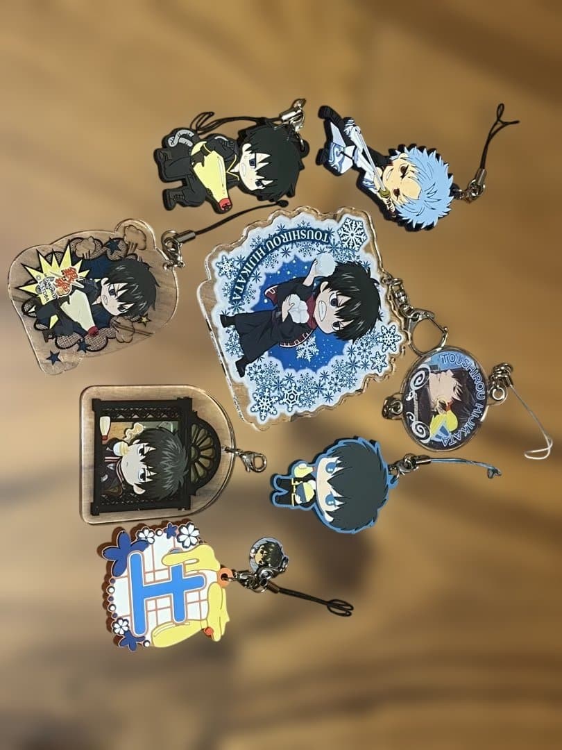 銀魂　土方十四郎アクリルキーホルダー・ラバーキーホルダー8個セット