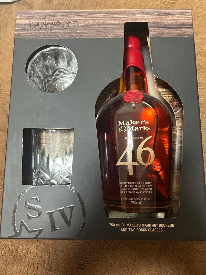 メーカーズマーク46 バーボンウイスキー 旧ボトル 750ml ギフト