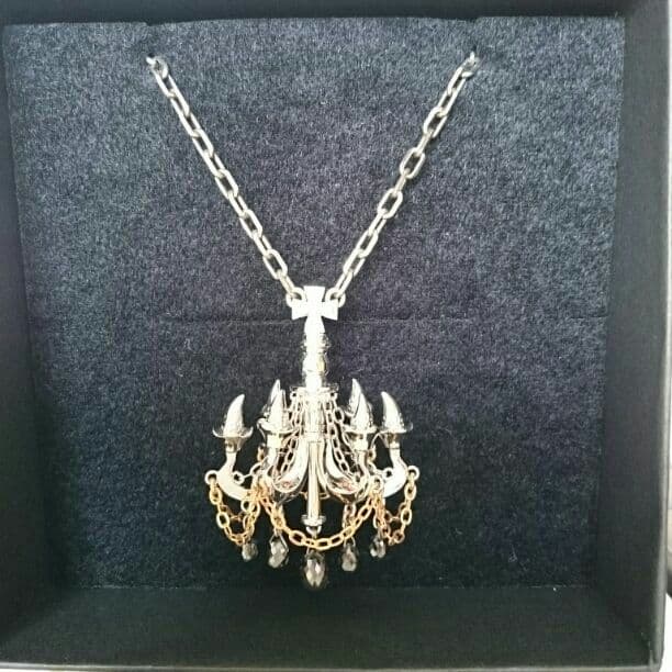 the GazettE ガゼット K10WG ブラックダイヤネックレス