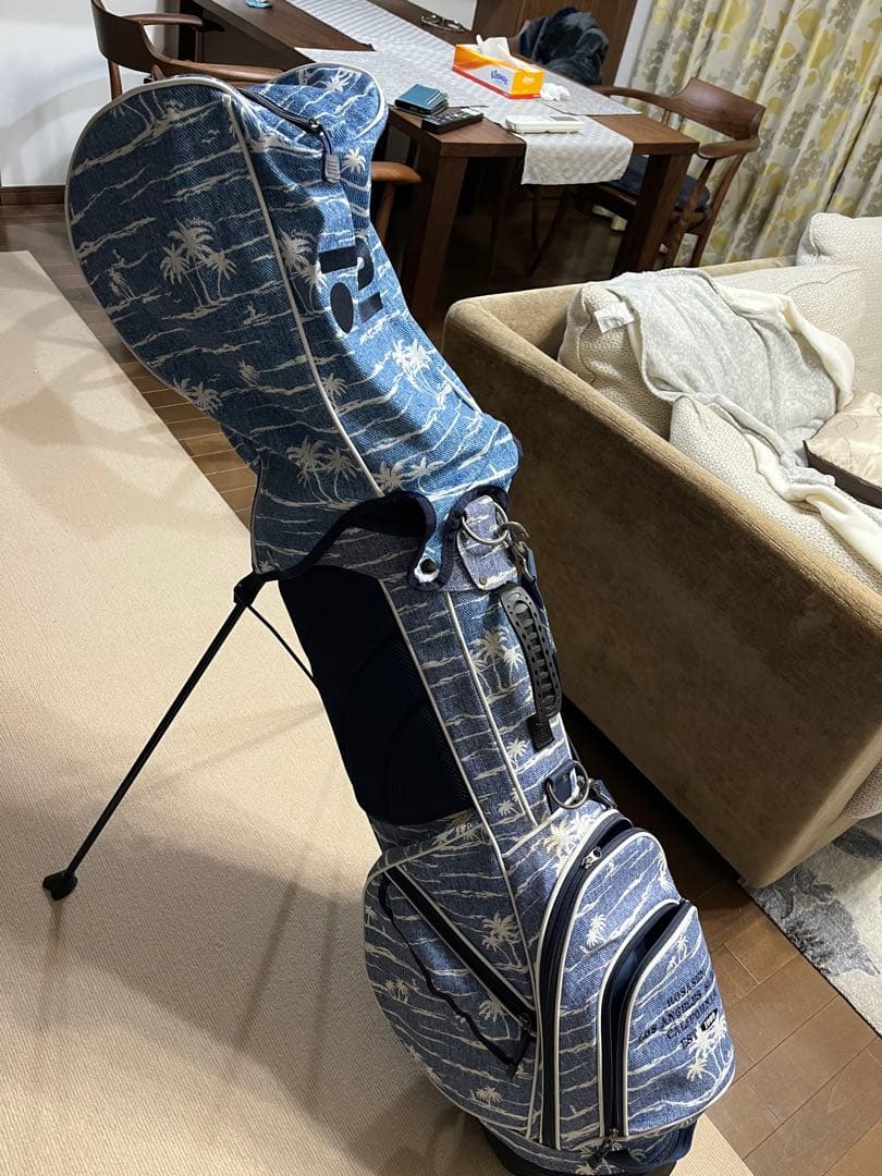 ロサーセン　 スタンド式キャディバッグ 青色