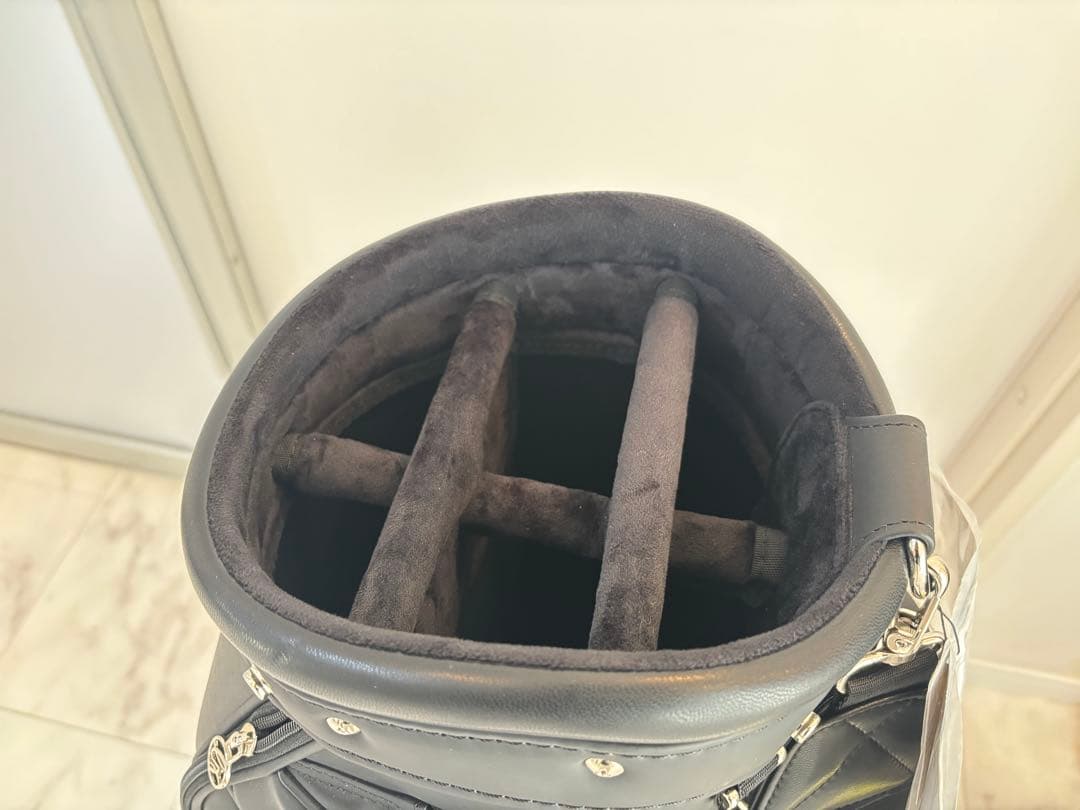 新品！　DESCENTEGOLFブラック キャディバッグ　デサントゴルフ