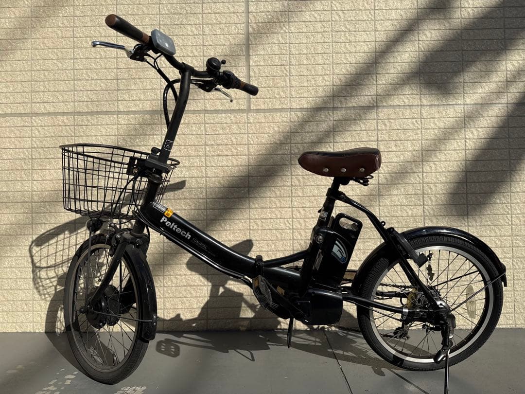 ペルテック電動アシスト自転車 TDN-206L ブラック 6AH