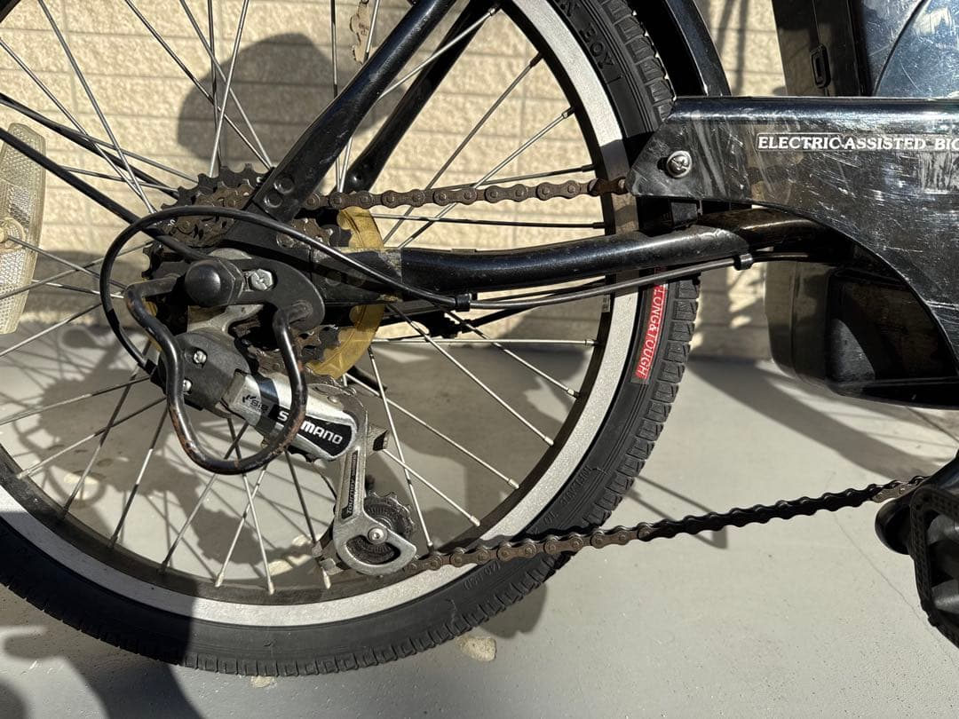 ペルテック電動アシスト自転車 TDN-206L ブラック 6AH