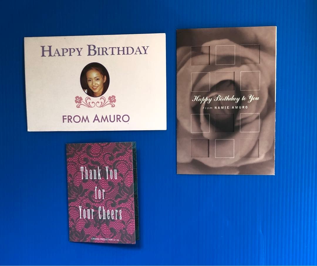 １４０、安室奈美恵誕生日メッセージカード&初期会員￼継続特典