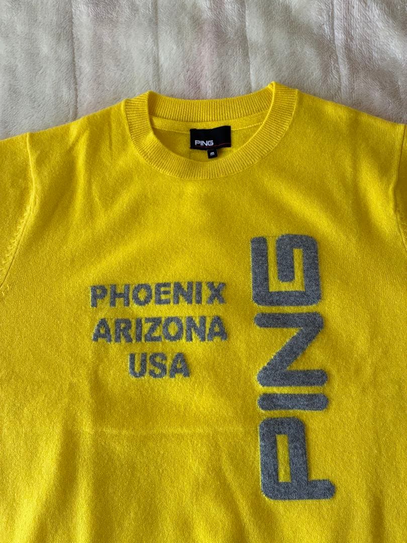 ピンPING カシミアセーター イエロー　新品未使用 サイズ:M