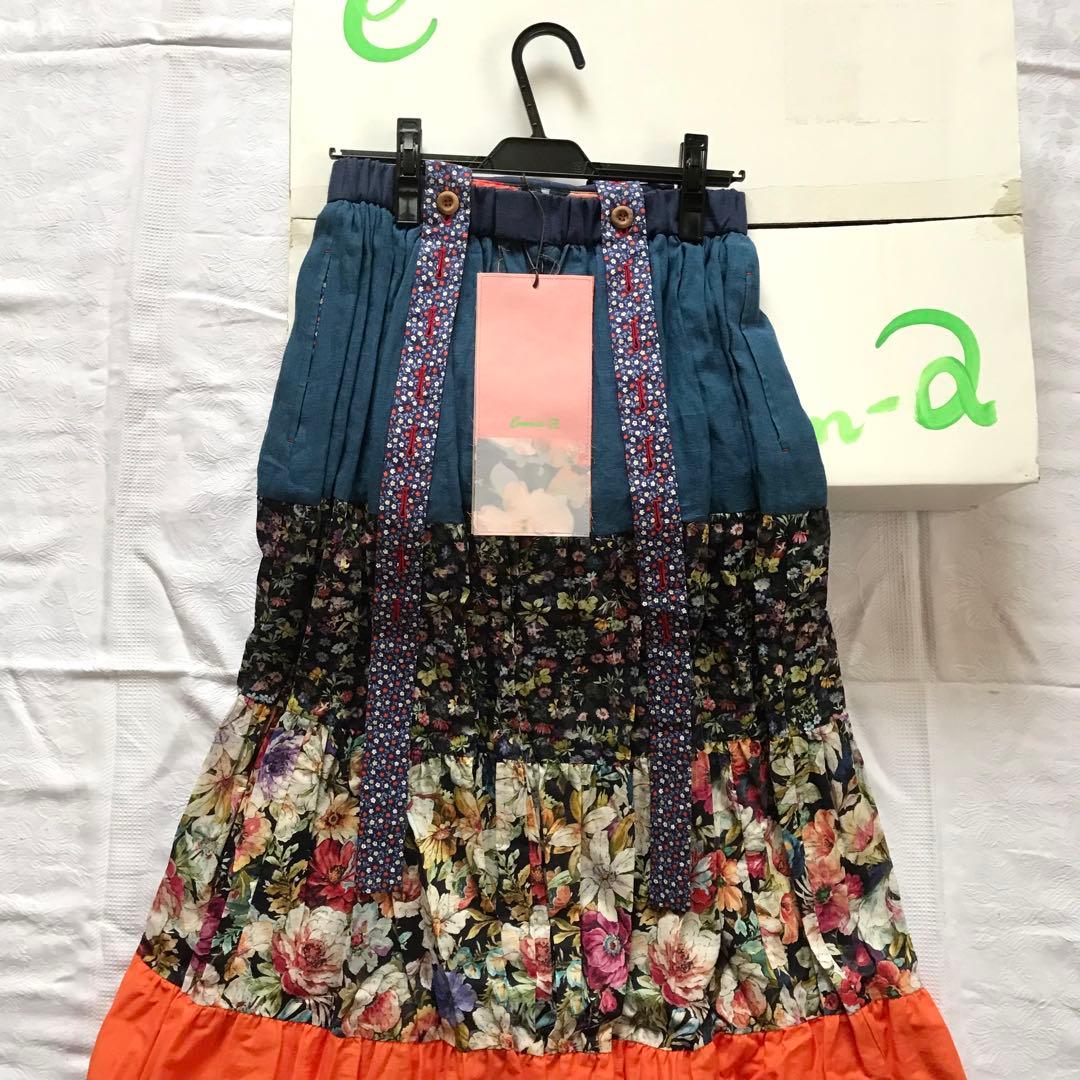 Cocco 夢ポケット付き ティアードスカート　Composition-a