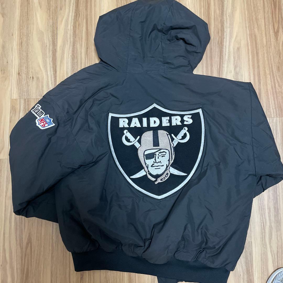 RAIDERS NFL フード付き中綿ジャケット　レイダース　chalkline