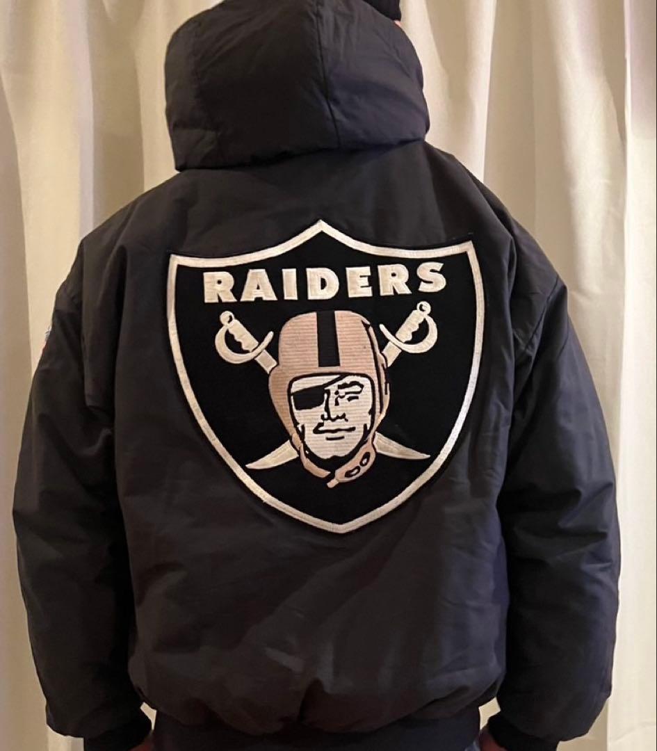 RAIDERS NFL フード付き中綿ジャケット　レイダース　chalkline