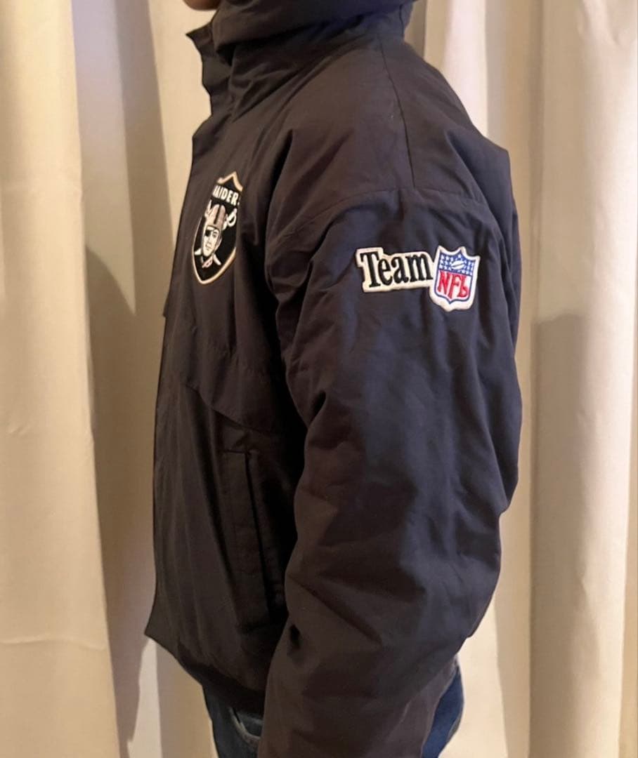 RAIDERS NFL フード付き中綿ジャケット　レイダース　chalkline