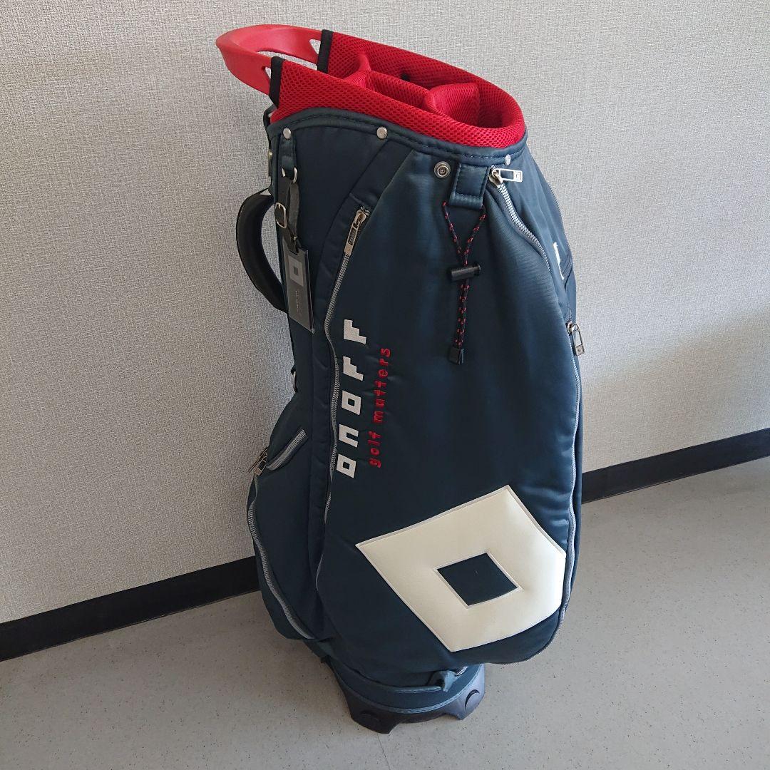 短足ダックスさん専用【美品】ONOFF キャディバッグ ネイビー/レッド 9.0