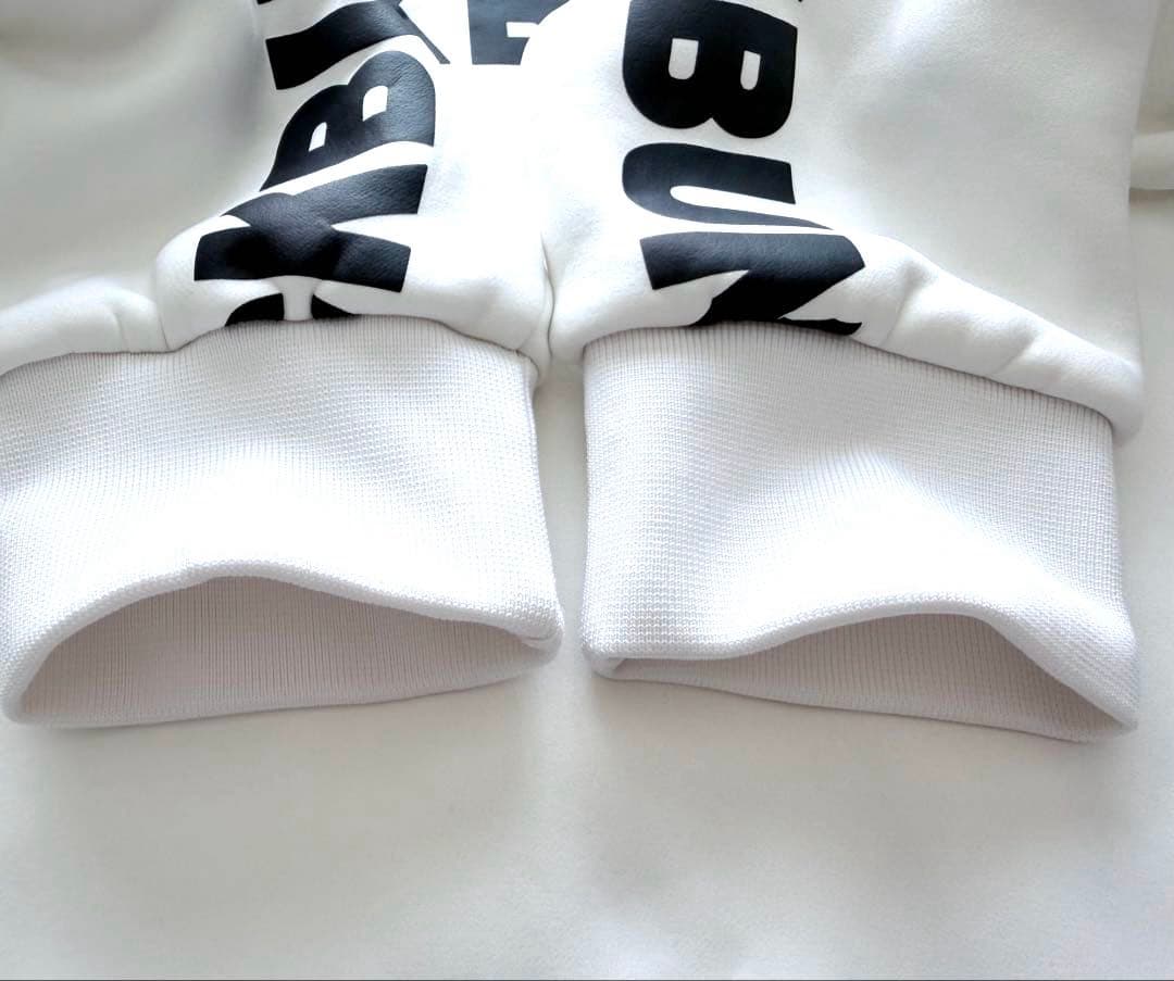 【美品】BUNNY JACK 裏フリースフード付きトレーナー ホワイト