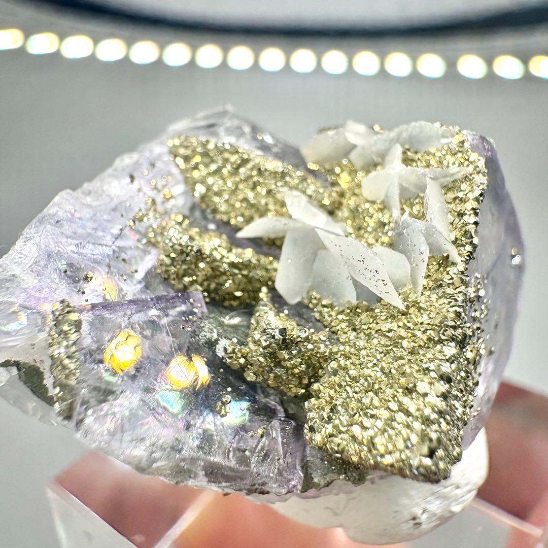 602 中国 ヤオガンシャン産 フローライト&パイライト