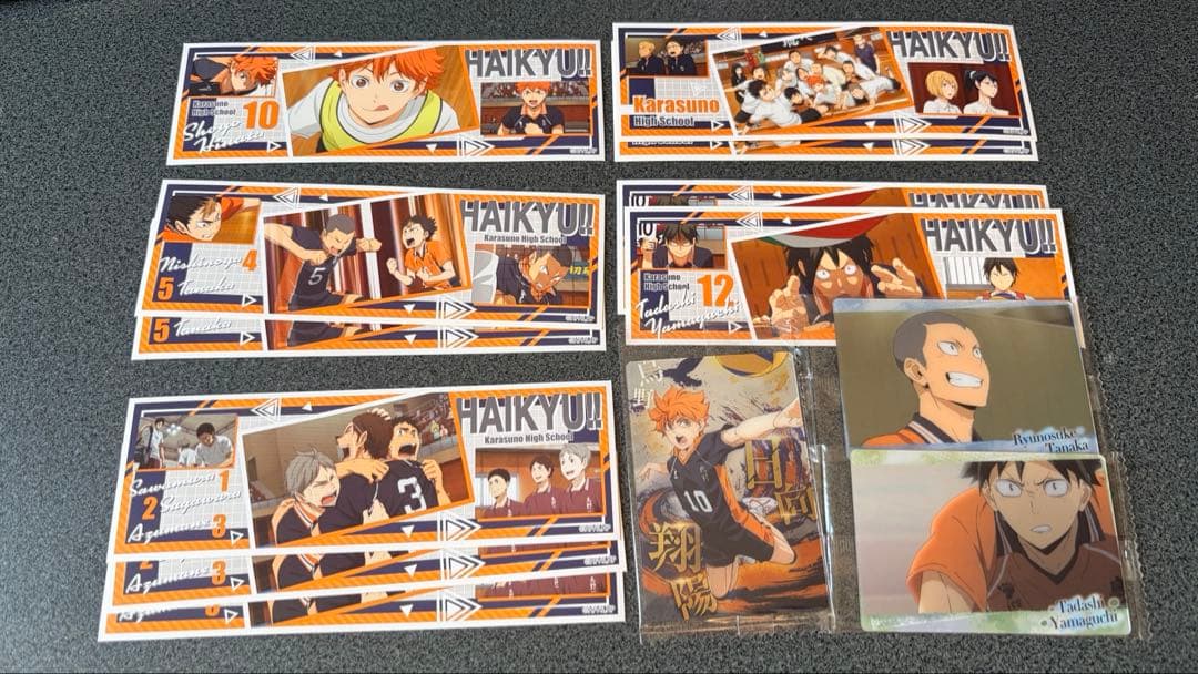 ハイキュー 烏野 日向 影山 月島 菅原 西谷 アニメイト ステッカー 特典