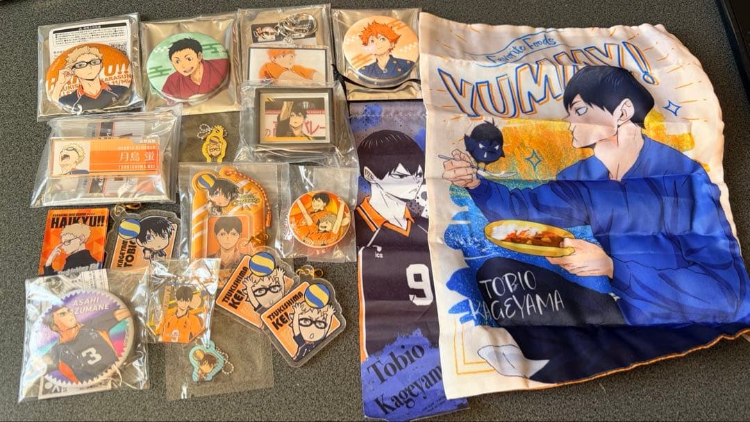 ハイキュー 烏野 日向 影山 月島 菅原 西谷 アニメイト ステッカー 特典