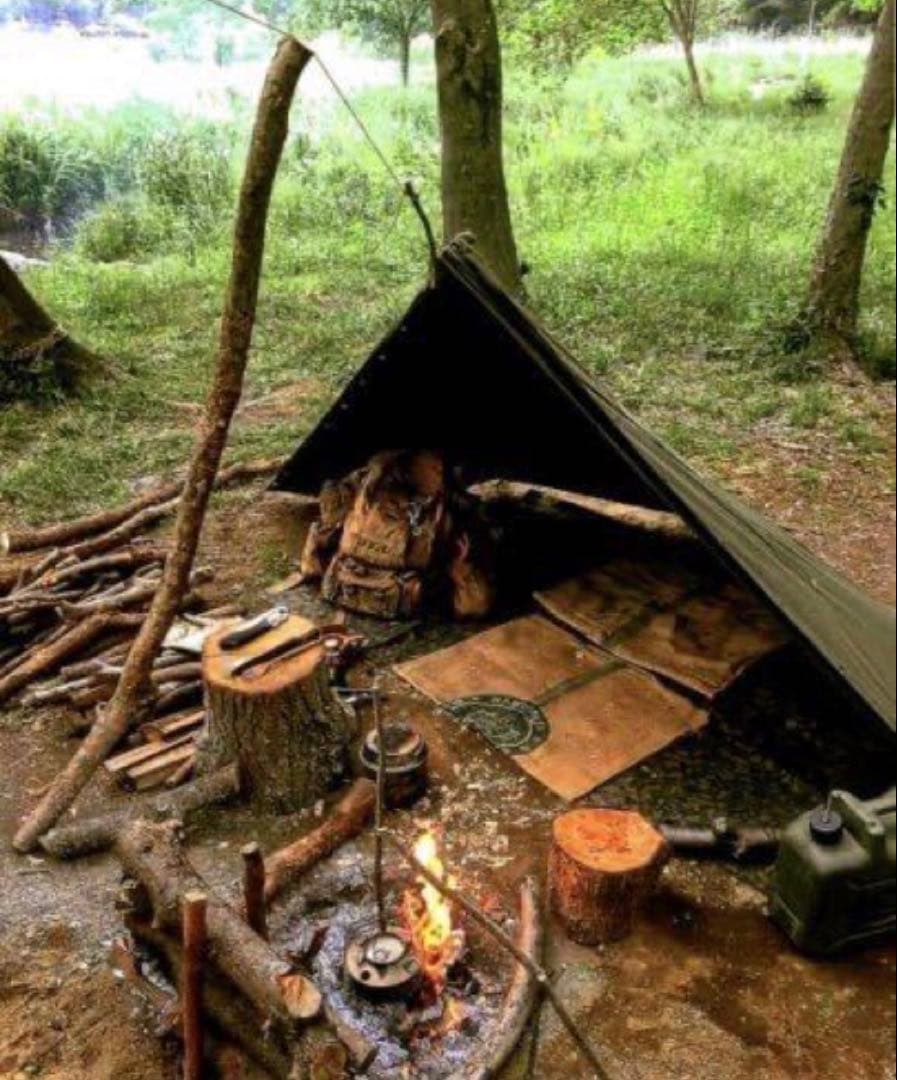 【軍幕屋】未使用ヒロシ愛用ポーランド軍ポンチョテント★サイズ2★デッドストック