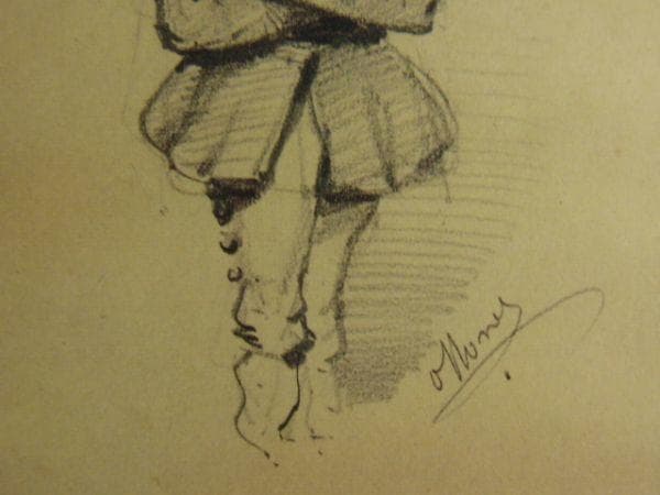 クロード・モネ、シルクハットをかぶる黒人のページボーイ