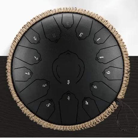 新春特価特別セット 15音タングドラム 13インチ/ブラック スタンド付 打楽器