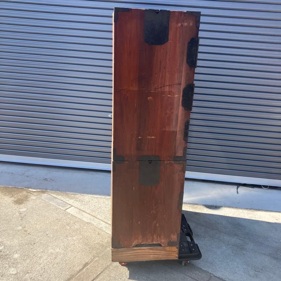 昭和レトロ 古家具 仙台箪笥 4段4杯 引き出し箪笥 和箪笥 アンティーク