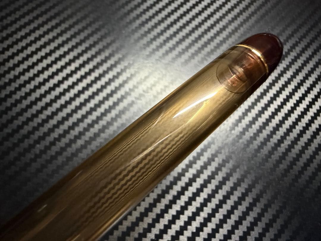 未使用品 株主限定 パイロット カスタム74 クリアブラウン F 細字 万年筆