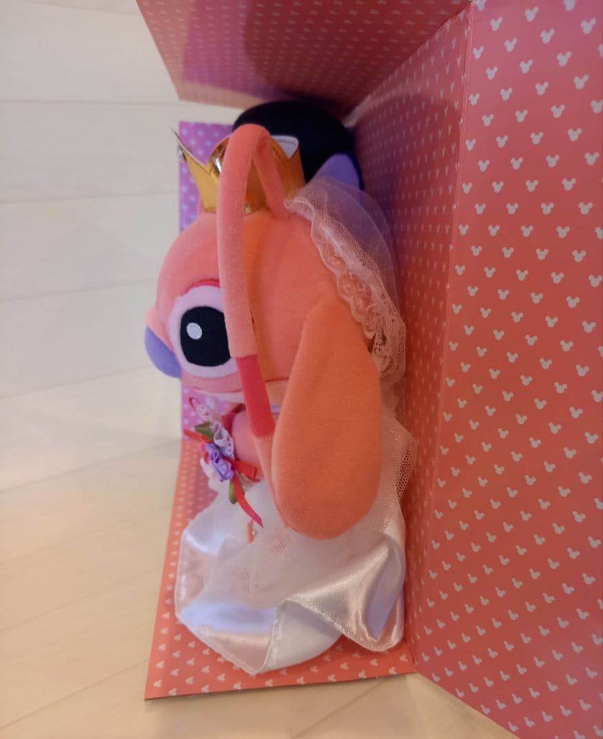 希少　スティッチ　エンジェル　ブライダルぬいぐるみ　M　ディズニー　ウエディング