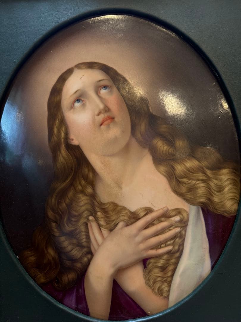 陶版画　マリア Mary Magdalene Placca