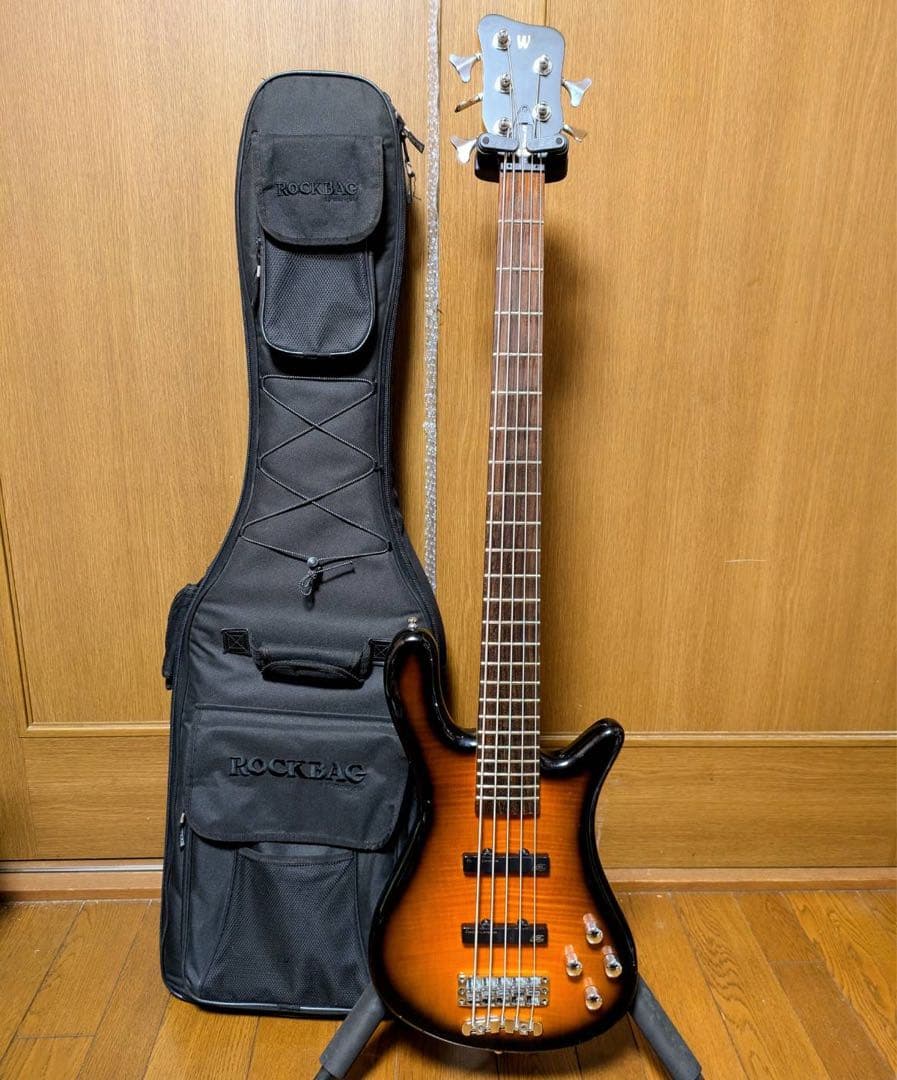 限定品　特殊仕様　サイン入り　Warwick streamer 5弦ベース