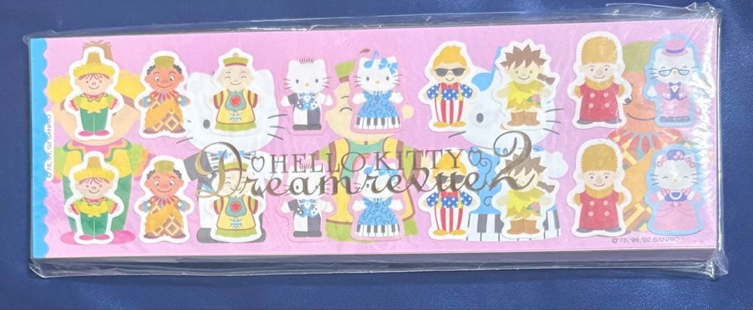 サンリオ　ハローキティ　キティ　メモ帳　2002年製　シール付き　当時物　レア